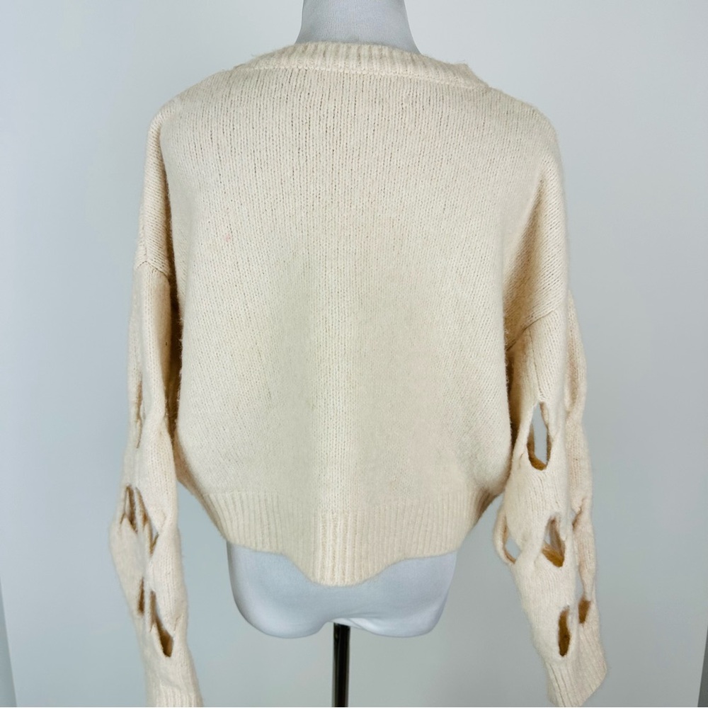 Silence + Noise Urban Outfitters Clara Open Stitch Sweater Size Small - Picture 8 of 10